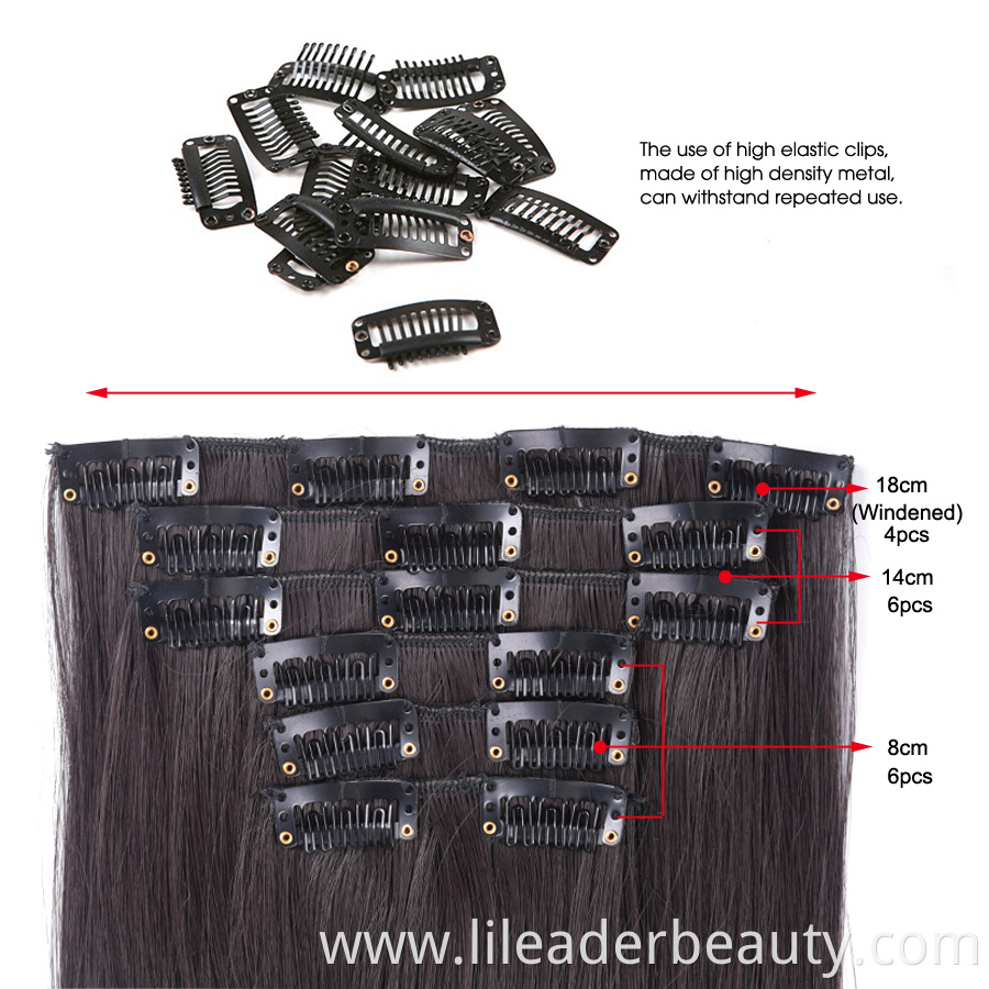 16 Straight Clips In Hair Extension 24